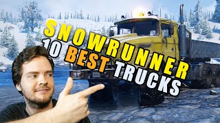 Top 10 SnowRunner BEST truck showdown [upl. by Thurnau]