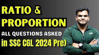 Ration amp Proportion All Questions Asked in SSC CGL 2024 Pre SSC CGL CHSL NTPC RRB  By Anant Sir [upl. by Ahsemit608]