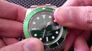 Rolex Submariner 116600lv Ceramic Green AKA HULK [upl. by Annaili684]