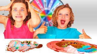 No Bowl No Spoon Slime Challenge The Norris nuts do SIS VS BRO challenge [upl. by Tolley740]