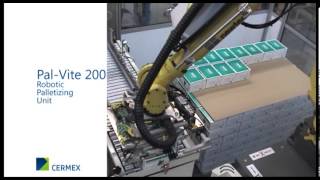 Compact robotic palletizer  PalVite 200 [upl. by Emmalynne]