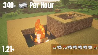 The Easiest Iron Farm 121  Minecraft Farm Tutorial [upl. by Asenad]