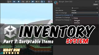 Part 7 Scriptable Items  Lets Make An Inventory System In Unity [upl. by Ylam398]