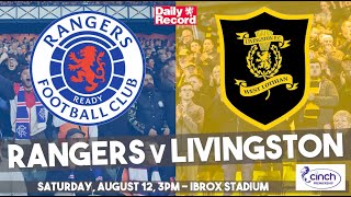 Rangers v Livingston live stream TV and kickoff details for Scottish Premiership tie [upl. by Ginni878]