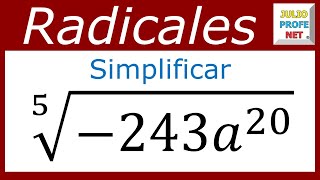 SIMPLIFICACIÓN DE EXPRESIONES CON RADICALES  Ejercicio 6 [upl. by Ssitruc171]