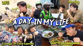 A DAY IN MY LIFE MAKAN WARTEG KWANGYA SM ENTERTAINMENT TOUR WFC MEETING [upl. by Ecirp]