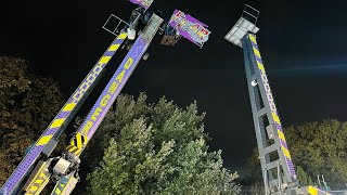 Loughborough Fair 2021  PULL ON  BUILD UP GRANBY ST CAR PARK  Phase 1  November 2021 [upl. by Knah169]