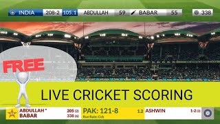 free cricket scoreboard overlay  local cricket scoreboard overlay setup with mobile [upl. by Ymmit395]