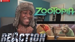 Zootopia Official Sloth Trailer 1 2016  Disney  REACTION [upl. by Nallad563]