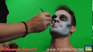 Art Lesson How to Create a Zombie Using Face Paint [upl. by Machute]