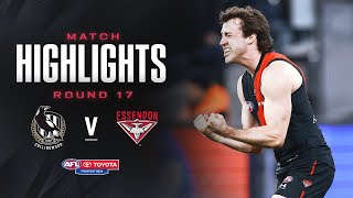 Collingwood v Essendon Highlights  Round 17 2024  AFL [upl. by Nekial36]