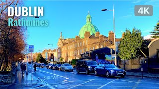 【4K】Walking Tour in Dublin 2022  Rathmines  Commercial and social hub  4K Walking Tour in Ireland [upl. by Arob867]