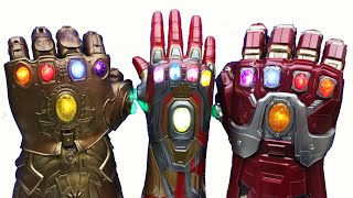 Marvel Studios Avengers Endgame Iron Man Nano Gauntlet  Thanos Infinity Gauntlet [upl. by Aicilanna]