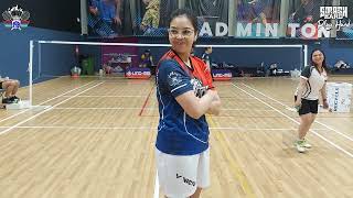 QATAR BADMINTON  12 January 2024 Cristalee amp Geo vs Rica amp Rizalyn [upl. by Nnomae51]