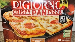 DiGiorno Crispy Pan Pizza Three Meat Pizza Review [upl. by Anaeco964]