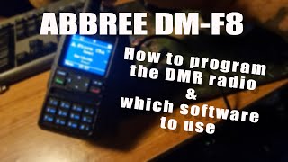 ABBREE DMF8 how to program the DMR radio Solved [upl. by Rotsen]