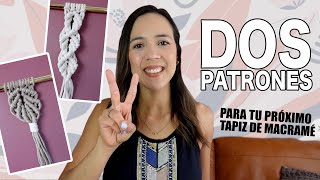 Tutorial paso a paso Dos patrones de Macramé para tapices de pared  Ideas para proyectos [upl. by Petra]