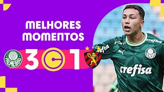 PALMEIRAS 3 X 1 SPORT  MELHORES MOMENTOS  SEGUNDA FASE  COPINHA 2024 [upl. by Gilmour]