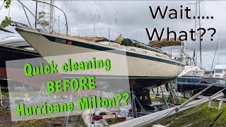 Milton is comingtime to clean the boat [upl. by Airehs]