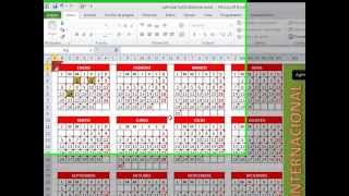 Plantilla Calendario Excel 2014 Agenda Administrador y escanear desde Excel [upl. by Kinemod]