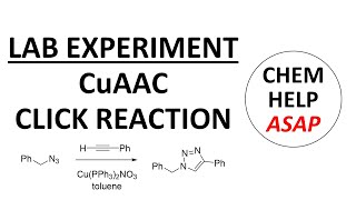 CuAAC click triazole synthesis  laboratory experiment [upl. by As]