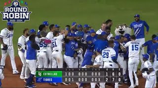 Resumen Estrellas Orientales VS Tigres del Licey Round Robin 17012024 [upl. by Thalia]