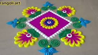 Rangoli rangoli Rangoli video rangoli design rangolirangoli images simple rangoli rangoli art [upl. by Ecnaralc281]