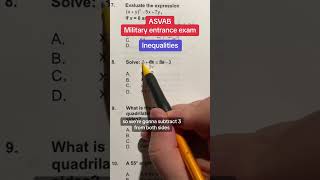 ASVAB Math Knowledge AFQT practice 8 [upl. by Eenobe]