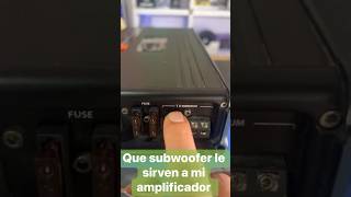 Que Subwoofer le debo poner a mi Amplificador caraudio tecnologia speaker bass caraudiofab amp [upl. by Kendrah]