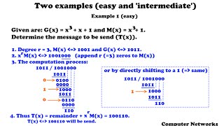 Cyclic Redundancy Check  incl Examples and StepByStep Guide  Computer Networks [upl. by Olocin]