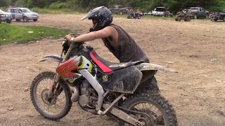 FIRST RIDE ON A CR500 Wellsville Ohio Free Zone Rippin [upl. by Eisor402]