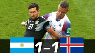 Argentina vs Iceland 11 World cup 2018 Highlights 16062018 HD [upl. by Carrnan]