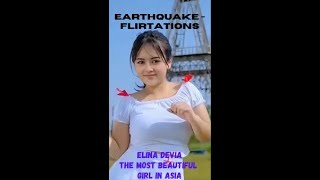 THE FLIRTATIONSEARTHQUAKE Featuring Elina Devia The most beautiful Girl in ASIA with Lyrics [upl. by Ahmad]