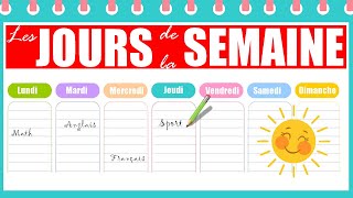 Apprendre les jours de la semaine en français  Days in French for Beginners [upl. by Yssenhguahs835]