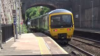 Teignmouth Railway Station 166215 GWR departs P2 on 2F14 on 6th July 2024 [upl. by Naut873]