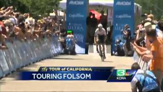 Amgen Tour of California hits Folsom [upl. by Drannel]