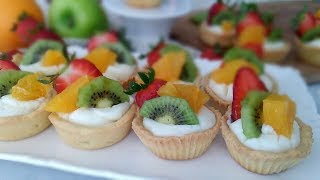 Meyveli tartolet tarifıMini tart tarifıanneyemek [upl. by Euqinorev]