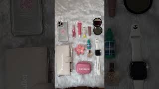 Girl essentials 💖🌸 makeup whatsinmybag preppy [upl. by Yllod]