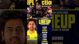 Csk ipl 2025 auction 😍🔥 rcb viratkohli csk rishabhpant msdhoni indvsaus ipl ipl2025 india [upl. by Ereynihc]