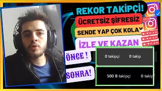 1 DAKİKADA 500000 TAKİPÇİ HİLESİ  ÜCRETSİZ ŞİFRESİZ İNSTAGRAM TAKİPÇİ HİLESİ 2024 [upl. by Evslin]