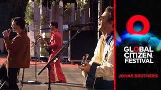 Jonas Brothers  What A Man Gotta Do Global Citizen Festival 2022 Live in NYC [upl. by Akemad]