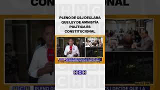 Pleno de CSJ declara que Ley de Amnistía Política es Constitucional [upl. by Umberto848]