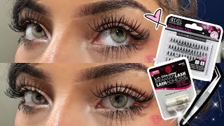 BEAUTY SUPPLY LASH EXTENSIONS Ardell Double Up  Duralash Knotfree Double Flares Med Black [upl. by Jackson898]