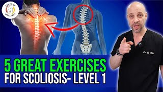 5 Great Exercises for Scoliosis level 1 [upl. by Stieglitz]