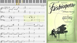 Fashionette by Jack Glogau amp Robert King 1928 Novelty piano [upl. by Niveg]