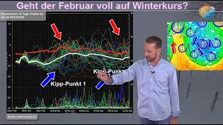 Wetterprognose Geht der Februar voll auf Winterkurs SibirienLuft vs AtlantikLuft Gewinnt kalt [upl. by Bonilla]