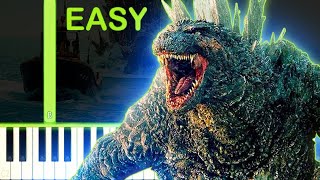 Resolution  GODZILLA MINUS ONE  EASY Piano Tutorial [upl. by Porte]