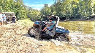 Cfmoto Uforce 1000 in Busco fall bash 2023 climbing up the river bank [upl. by Boynton]