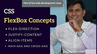 css Flexbox concepts explanation in live class [upl. by Tades]