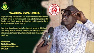 KISUGU AWALIPUKIA YANGA KUHAMA UWANJA AWAPA ANGALIZO BODI YA LIGI [upl. by Maeve]